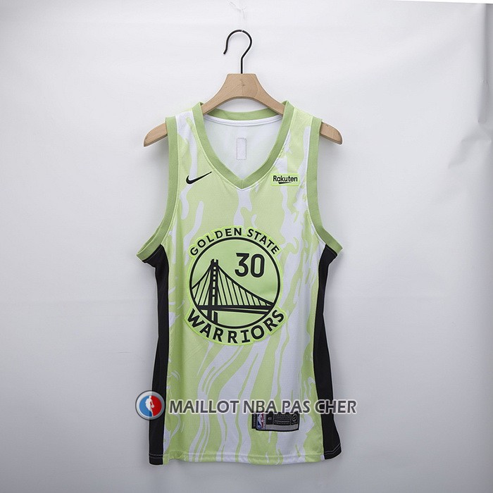 Maillot Golden State Warriors Stephen Curry Fashion Royalty Vert